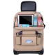 Car organizer for the seat foldable shelf mini car table beige