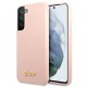 Guess GUHCS22MLSLMGPP S22+ S906 pink/pink hardcase Silicone Script Metal Logo Guess GUHCS22MLSLMGPP S22+ S906 pink/pink hardcase Silicone Script Metal Logo