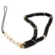 Guess pendant GUSTPEARK Phone Strap black/black Heishi Beads Guess pendant GUSTPEARK Phone Strap black/black Heishi Beads
