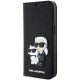 Karl Lagerfeld KLBKP14LSANKCPK iPhone 14 Pro 6.1" bookcase black/black Saffiano Karl &amp; Choupette