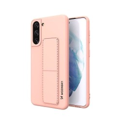 Wozinsky Kickstand Case silicone case with stand Samsung Galaxy S21+ 5G pink