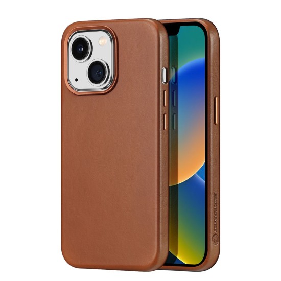 Dux Ducis Naples iPhone 14 Plus Magnetic Leather Case MagSafe Brown Dux Ducis Naples iPhone 14 Plus Magnetic Leather Case MagSafe Brown