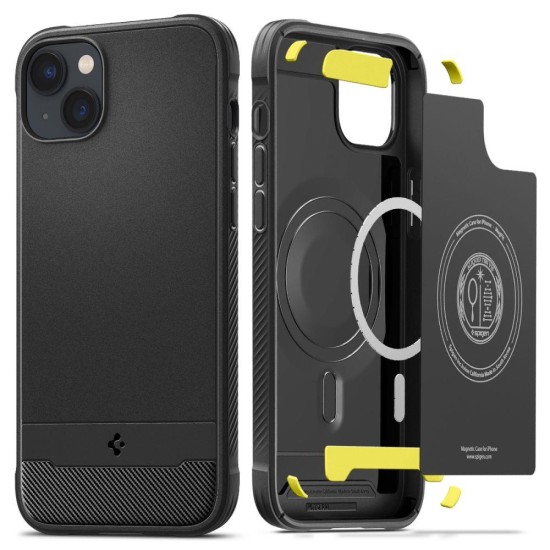 Spigen Rugged Armor Mag Case with MagSafe for iPhone 14 - Matte Black Spigen Rugged Armor Mag Case with MagSafe for iPhone 14 - Matte Black