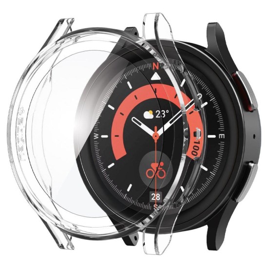 Spigen THIN FIT & TEMPERED GLASS GALAXY Watch 5 PRO (45 MM) CRYSTAL CLEAR Spigen THIN FIT & TEMPERED GLASS GALAXY Watch 5 PRO (45 MM) CRYSTAL CLEAR