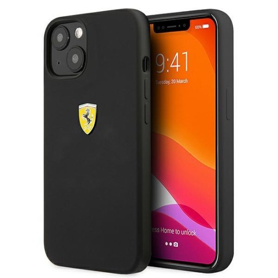 Ferrari FESSIHCP13SBK iPhone 13 mini 5.4" black/black hardcase Silicone Ferrari FESSIHCP13SBK iPhone 13 mini 5.4" black/black hardcase Silicone