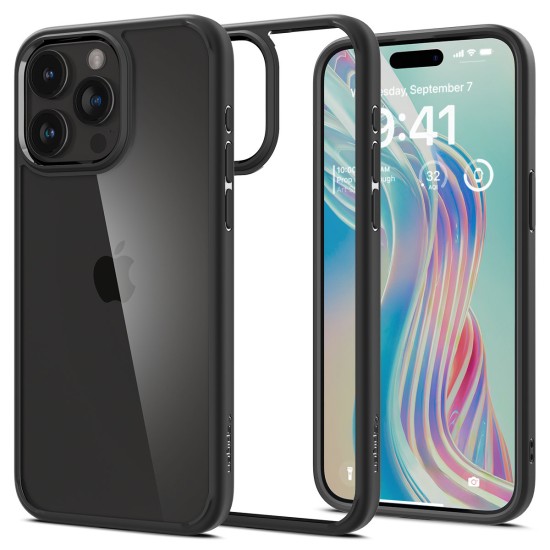 Spigen Crystal Hybrid iPhone 15 Pro Case - Black Spigen Crystal Hybrid iPhone 15 Pro Case - Black