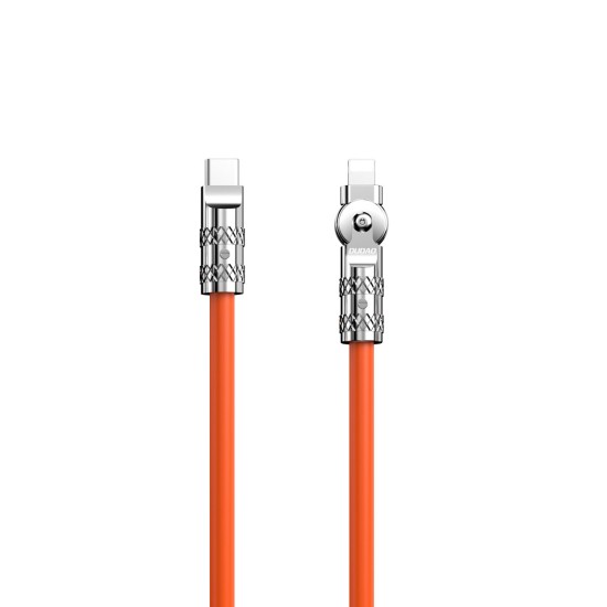 Dudao L24CL USB-C - Lightning angled cable with 180° rotation 30W 1m - orange Dudao L24CL USB-C - Lightning angled cable with 180° rotation 30W 1m - orange