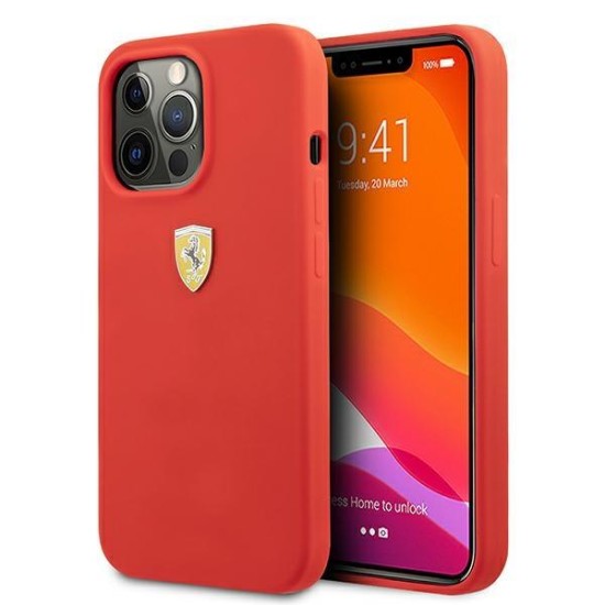 Ferrari FESSIHCP13XRE iPhone 13 Pro Max 6.7" red/red hardcase Silicone Ferrari FESSIHCP13XRE iPhone 13 Pro Max 6.7" red/red hardcase Silicone