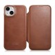 iCarer CE Oil Wax Premium Leather Folio Case iPhone 14 Plus magnetic flip case MagSafe brown (AKI14220707-BN) iCarer CE Oil Wax Premium Leather Folio Case iPhone 14 Plus magnetic flip case MagSafe brown (AKI14220707-BN)