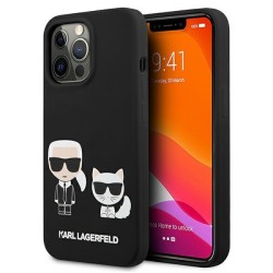 Karl Lagerfeld KLHCP13LSSKCK iPhone 13 Pro / 13 6.1" hardcase black/black Silicone Karl &amp;amp; Choupette
