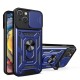 Hybrid Armor Camshield case for iPhone 14 Plus armored case with camera cover blue Hybrid Armor Camshield case for iPhone 14 Plus armored case with camera cover blue