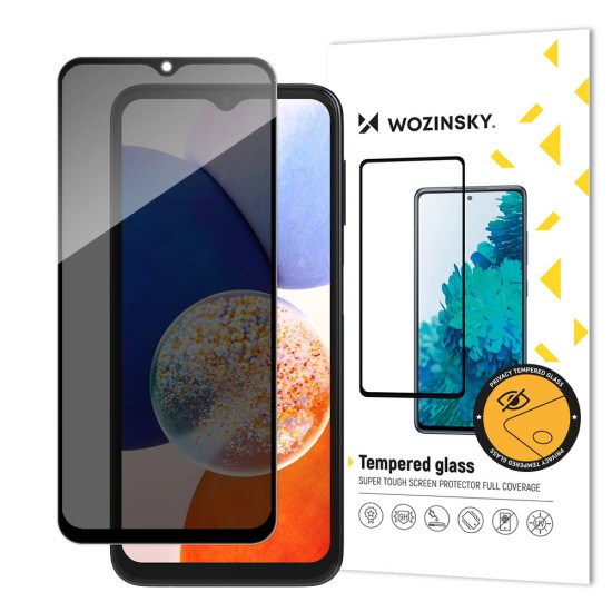 Wozinsky Privacy Glass tempered glass for Samsung Galaxy A13 with Anti Spy privacy filter Wozinsky Privacy Glass tempered glass for Samsung Galaxy A13 with Anti Spy privacy filter