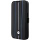 Case BMW BMBKP14L22RVSK iPhone 14 Pro 6.1" black/black bookcase Leather Stamp Blue Lines Case BMW BMBKP14L22RVSK iPhone 14 Pro 6.1" black/black bookcase Leather Stamp Blue Lines