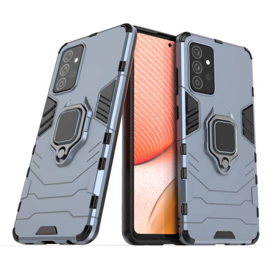 Ring Armor Case Kickstand Tough Rugged Cover for Samsung Galaxy A72 4G blue Ring Armor Case Kickstand Tough Rugged Cover for Samsung Galaxy A72 4G blue