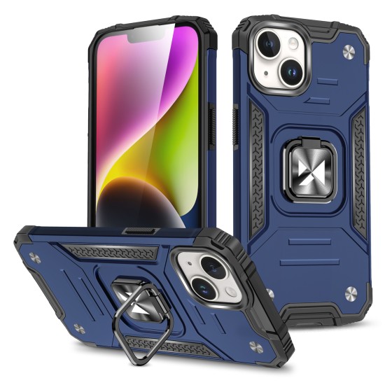 Wozinsky Ring Armor iPhone 15 Plus iPhone 15 Plus Ring Armor Case - Blue Wozinsky Ring Armor iPhone 15 Plus iPhone 15 Plus Ring Armor Case - Blue