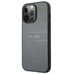 Guess GUHCP13LPSASBGR iPhone 13 Pro / 13 6.1" grey/grey Saffiano Strap