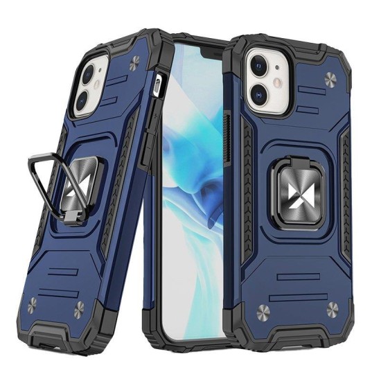 Wozinsky Ring Armor case for iPhone 14 armored cover magnetic holder ring blue Wozinsky Ring Armor case for iPhone 14 armored cover magnetic holder ring blue