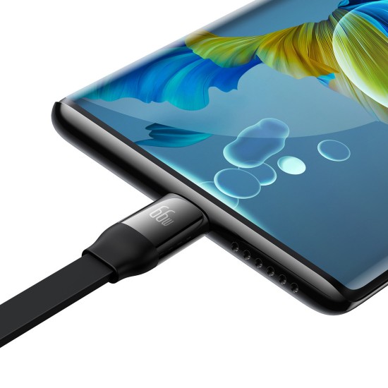Baseus Bright Mirror 2 retractable cable 3in1 cable USB Type A - micro USB + Lightning + USB Type C 66W 1.1m black (CAMJ010101) Baseus Bright Mirror 2 retractable cable 3in1 cable USB Type A - micro USB + Lightning + USB Type C 66W 1.1m black (CAMJ010101)