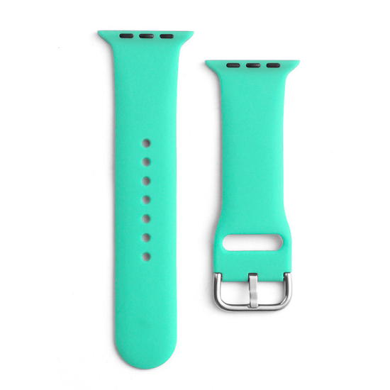 Silicone Strap APS for Apple Watch 42/44/45mm Strap Watch Bracelet - Mint Silicone Strap APS for Apple Watch 42/44/45mm Strap Watch Bracelet - Mint