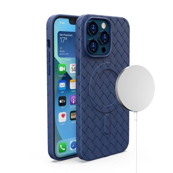 MagSafe Woven Case for iPhone 15 Pro - navy blue MagSafe Woven Case for iPhone 15 Pro - navy blue