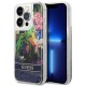 Guess GUHCP14LLFLSB iPhone 14 Pro 6.1 "blue / blue hardcase Flower Liquid Glitter Guess GUHCP14LLFLSB iPhone 14 Pro 6.1 "blue / blue hardcase Flower Liquid Glitter
