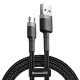 Baseus Cafule Cable CAMKLF-AG1 USB-A / micro USB 2.4A 0.5 m - black-gray Baseus Cafule Cable CAMKLF-AG1 USB-A / micro USB 2.4A 0.5 m - black-gray
