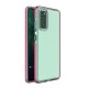 Spring Case clear TPU gel protective cover with colorful frame for Samsung Galaxy A72 4G light pink Spring Case clear TPU gel protective cover with colorful frame for Samsung Galaxy A72 4G light pink