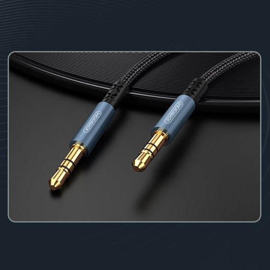 JOYROOM STEREO AUDIO AUX CABLE 3.5MM MINI JACK 1M DARK BLUE SY-10A1