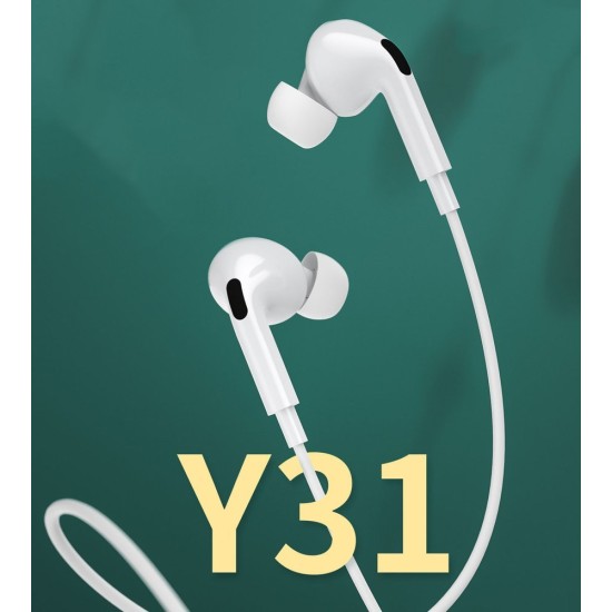 WK EARPHONE 3.5MM MINI JACK WHITE Y31 WK EARPHONE 3.5MM MINI JACK WHITE Y31