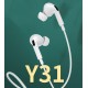 WK EARPHONE 3.5MM MINI JACK WHITE Y31 WK EARPHONE 3.5MM MINI JACK WHITE Y31