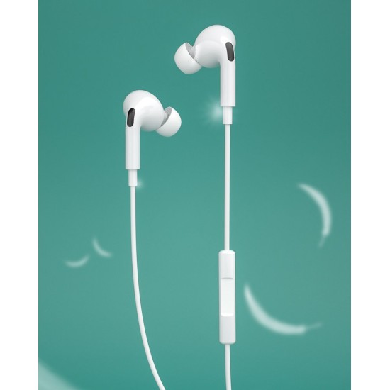 WK EARPHONE 3.5MM MINI JACK WHITE Y31 WK EARPHONE 3.5MM MINI JACK WHITE Y31