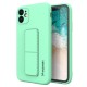 Wozinsky Kickstand Case iPhone 12 Pro Silicone Case with Stand Mint Wozinsky Kickstand Case iPhone 12 Pro Silicone Case with Stand Mint