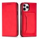 Magnet Card Case for iPhone 12 Pro Max Pouch Card Wallet Card Holder Red Magnet Card Case for iPhone 12 Pro Max Pouch Card Wallet Card Holder Red