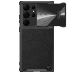 Nillkin CamShield Leather S Case for Samsung Galaxy S23 Ultra cover with camera cover black