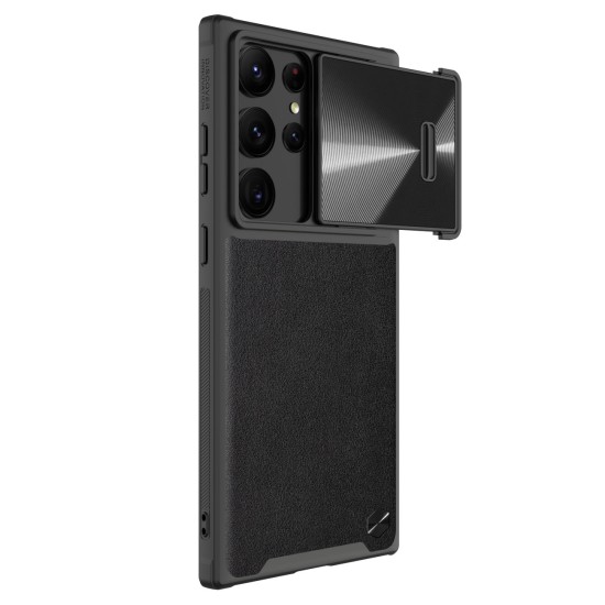 Nillkin CamShield Leather S Case for Samsung Galaxy S23 Ultra cover with camera cover black