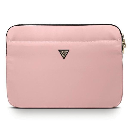 Guess Nylon Triangle Logo case for a 13" laptop - pink Guess Nylon Triangle Logo case for a 13" laptop - pink