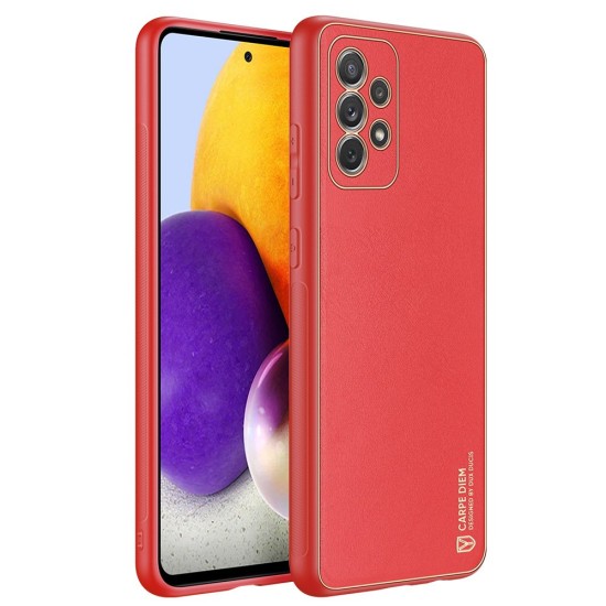 Dux Ducis Yolo elegant case made of soft TPU and PU leather for Samsung Galaxy A72 4G red Dux Ducis Yolo elegant case made of soft TPU and PU leather for Samsung Galaxy A72 4G red