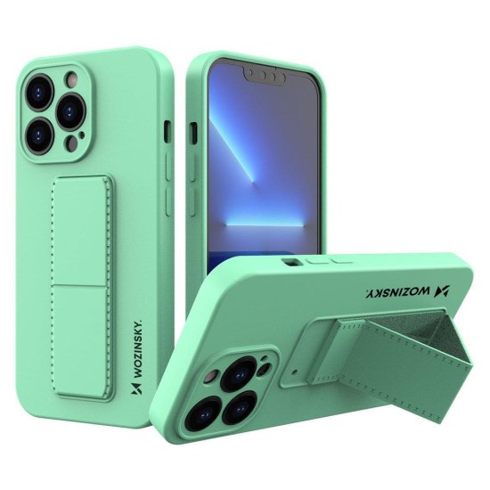 Wozinsky Kickstand Case iPhone 13 Silicone Case with Stand Mint Wozinsky Kickstand Case iPhone 13 Silicone Case with Stand Mint