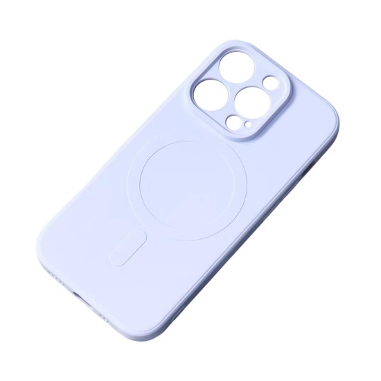 MagSafe Compatible Silicone Case for iPhone 15 Pro Silicone Case - Blue MagSafe Compatible Silicone Case for iPhone 15 Pro Silicone Case - Blue