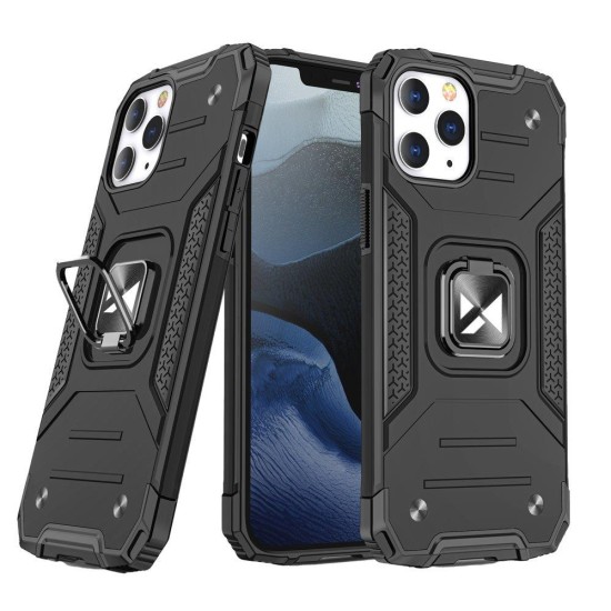 Wozinsky Ring Armor Case Kickstand Tough Rugged Cover for iPhone 13 Pro black Wozinsky Ring Armor Case Kickstand Tough Rugged Cover for iPhone 13 Pro black