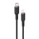 Acefast cable MFI USB Type C - Lightning 1.2m, 30W, 3A black (C2-01 black) Acefast cable MFI USB Type C - Lightning 1.2m, 30W, 3A black (C2-01 black)