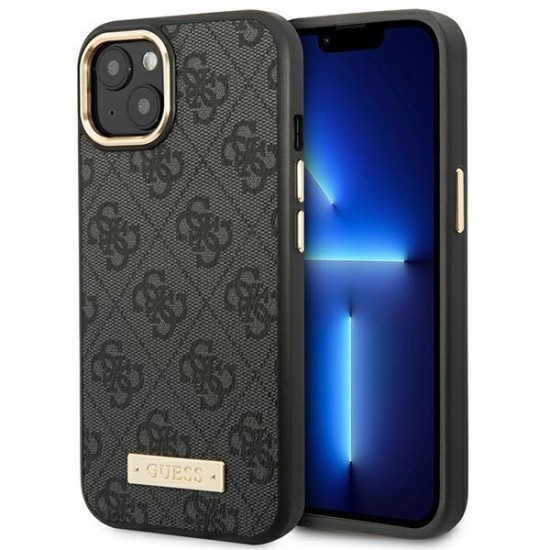 Guess GUHMP14MU4GPRK iPhone 14 Plus 6.7 "black / black hard case 4G Logo Plate MagSafe Guess GUHMP14MU4GPRK iPhone 14 Plus 6.7 "black / black hard case 4G Logo Plate MagSafe