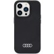 Audi Silicone Case iPhone 14 Pro 6.1" black/black hardcase AU-LSRIP14P-Q3/D1-BK