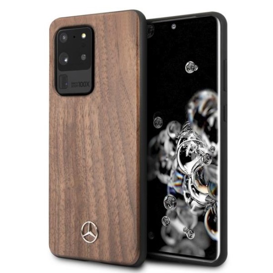 Mercedes Wood Line Walnut Case for Samsung Galaxy S20 Ultra - Brown Mercedes Wood Line Walnut Case for Samsung Galaxy S20 Ultra - Brown