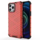 Honeycomb Case armor cover with TPU Bumper for iPhone 13 Pro Max red Honeycomb Case armor cover with TPU Bumper for iPhone 13 Pro Max red