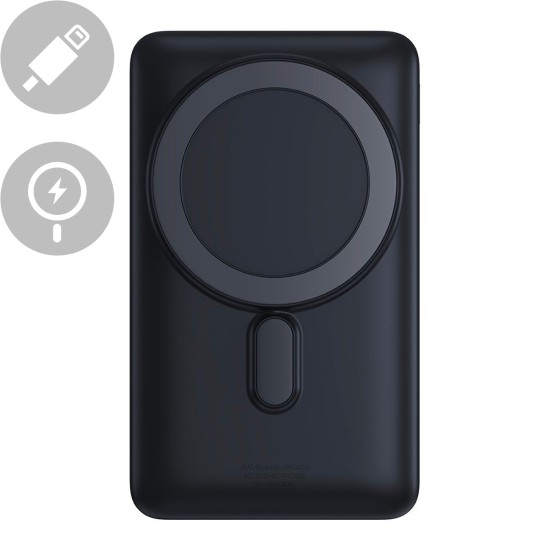Baseus Magnetic Bracket power bank with wireless charging MagSafe 10000mAh 20W navy blue (PPCX000003) + USB Type C cable Baseus Xiaobai Series 60W 0.5m Baseus Magnetic Bracket power bank with wireless charging MagSafe 10000mAh 20W navy blue (PPCX000003) + USB Type C cable Baseus Xiaobai Series 60W 0.5m