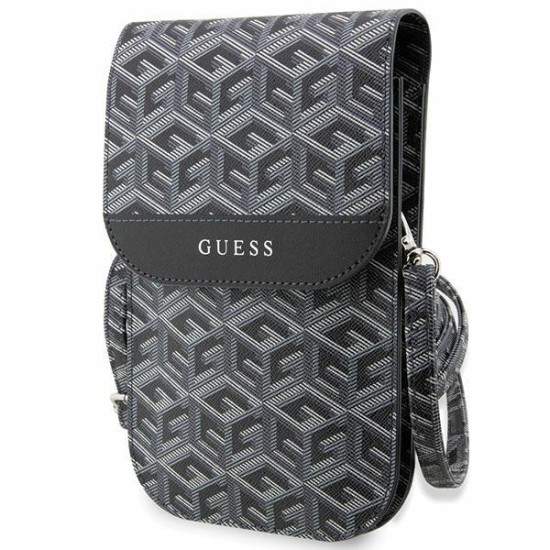 Guess Handbag GUWBHGCFSEK black/black GCube Stripe Guess Handbag GUWBHGCFSEK black/black GCube Stripe