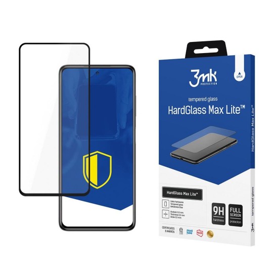 Xiaomi POCO X3 Black - 3mk HardGlass Max Lite ™ Xiaomi POCO X3 Black - 3mk HardGlass Max Lite ™
