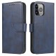 Magnet Case elegant bookcase type case with kickstand for iPhone 13 Pro blue Magnet Case elegant bookcase type case with kickstand for iPhone 13 Pro blue