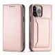 Magnet Card Case case for iPhone 14 Plus flip cover wallet stand pink Magnet Card Case case for iPhone 14 Plus flip cover wallet stand pink